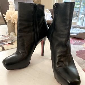 Louboutins black Boots Booties